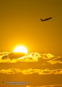 sunset flight